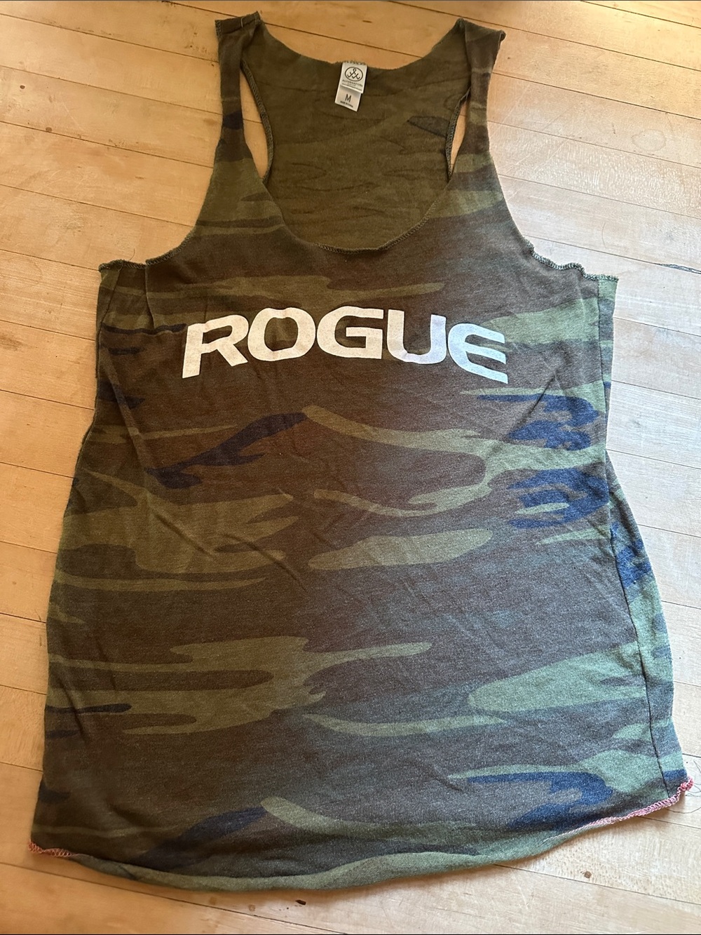 Rogue Women's Camouflage Racerback Tank in Olive and Brown